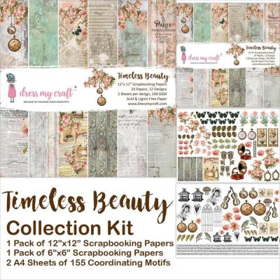 Dress My Craft Timeless Beauty Designpapiere - Collection Kit